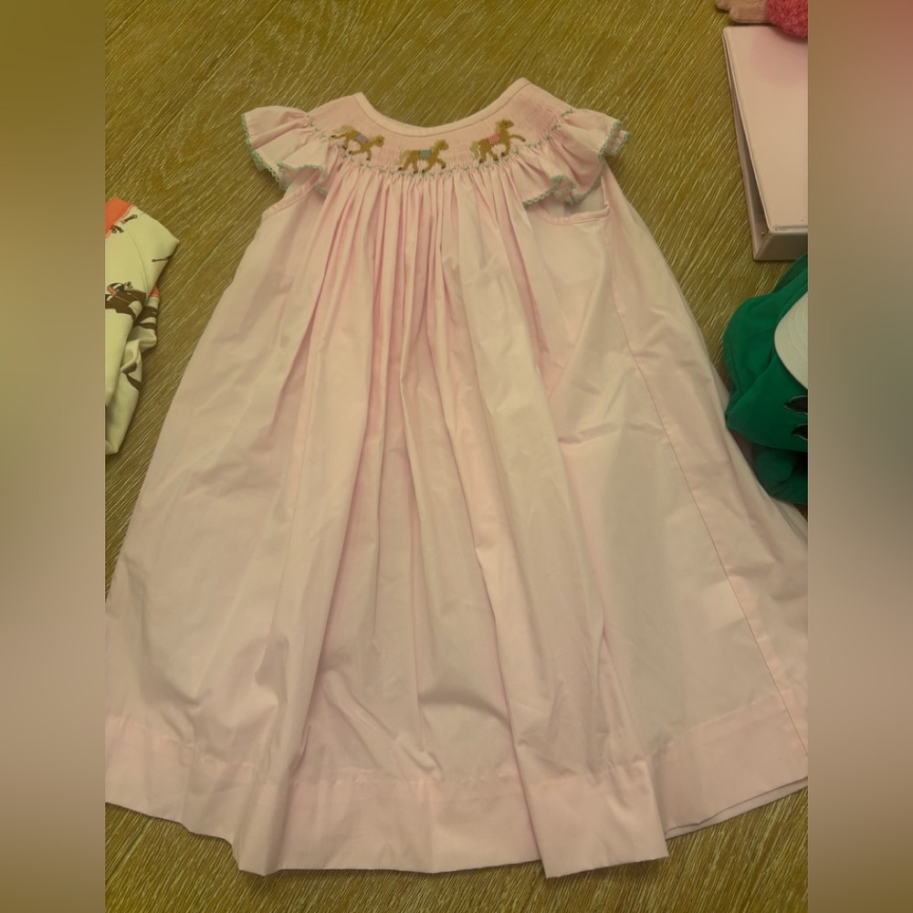 The Beaufort Bonnet Company smocked horse dress